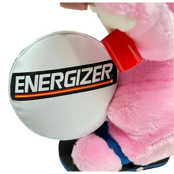 Vintage Energizer Bunny Pink Plush 21 inch tall 1989 Battery Rabbit Moves - Picture 10 of 12